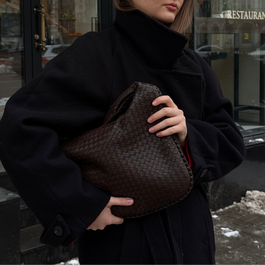 Cabas tressé oversize