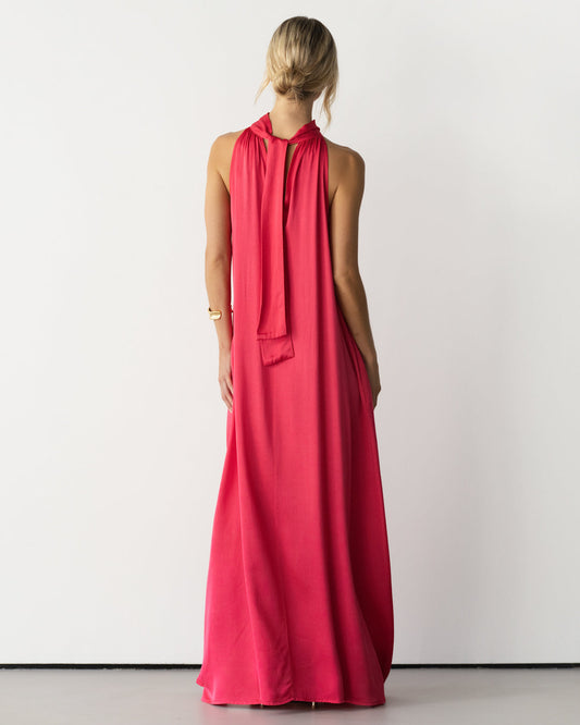 Robe Ruby en satin dos-nu 2