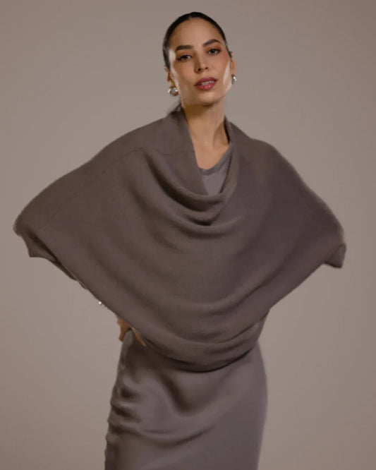 Top asymétrique en maille – Vison