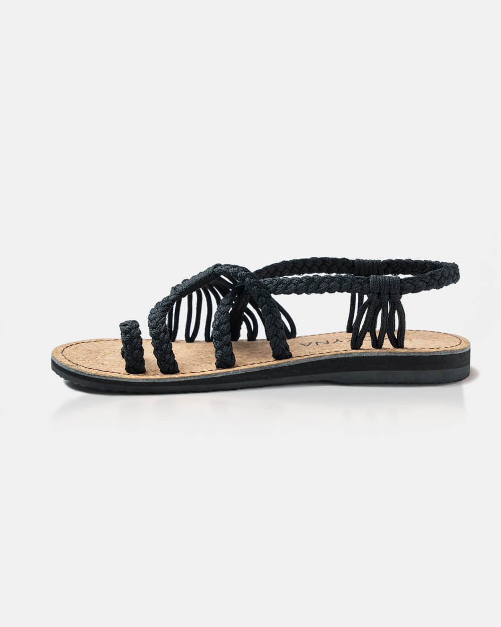 Sandales Soulmate – Noir (pied large)