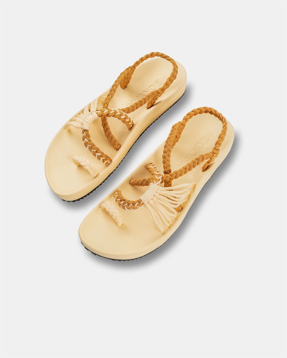 Sandales Élévation – Jaune pastel
