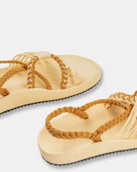 Sandales Élévation – Jaune pastel