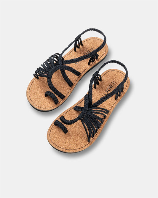 Sandales Soulmate – Noir (pied large)
