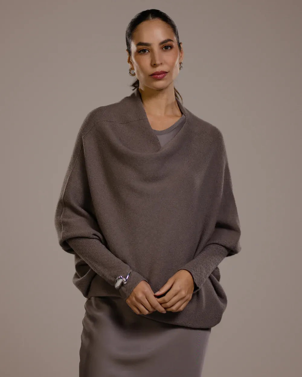 Top asymétrique en maille – Vison