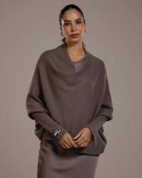 Top asymétrique en maille – Vison