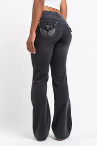 Jean bootcut Taylor – Noir délavé
