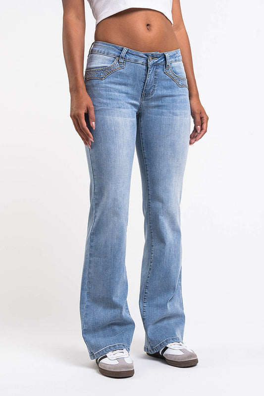 Jean bootcut Taylor – Bleu javel