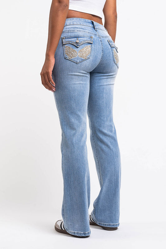 Jean bootcut Taylor – Bleu javel